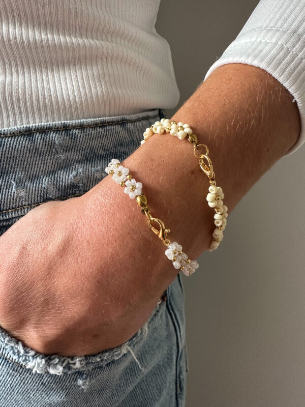 Perlenarmband 18 Karat Gold – Bild 2